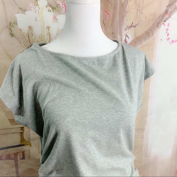 NEW Micheal Kors shoulder zipper rushed Blouse - Picture 2 of 11